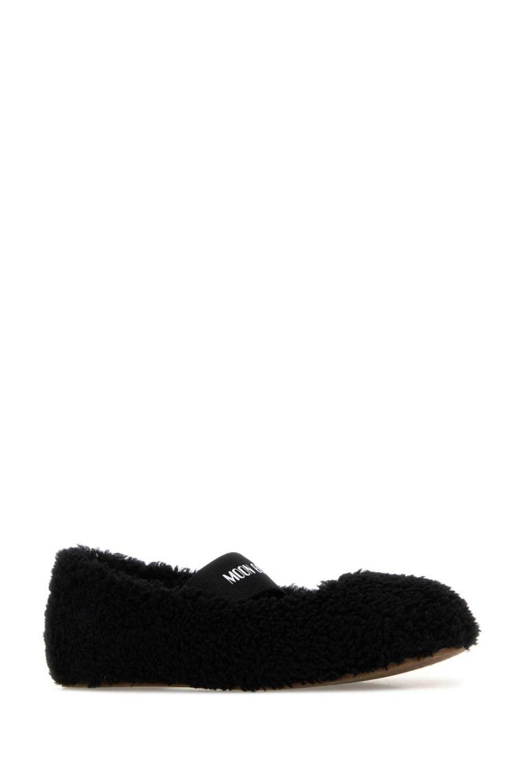 Black Logo Ballet Flats 2