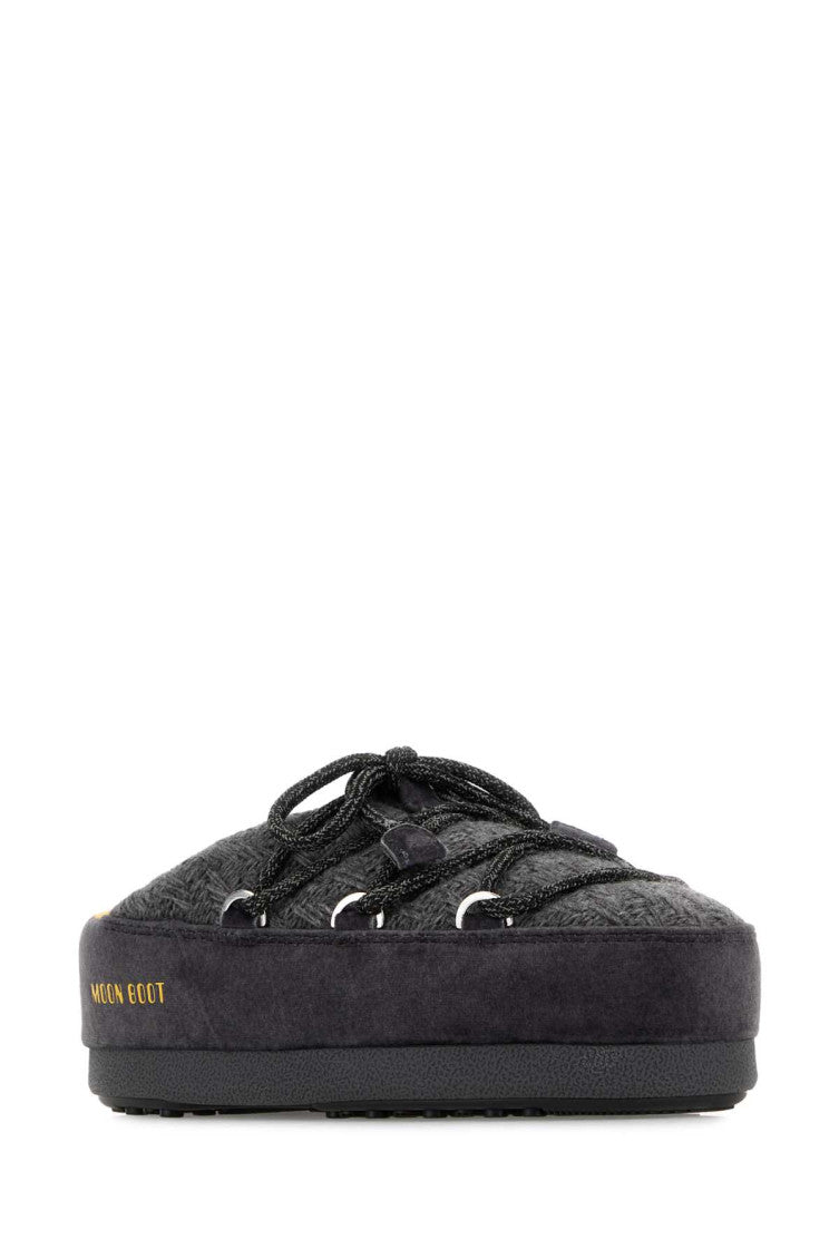 Dark Grey Logo Mules 2