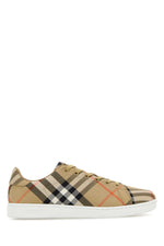 Beige Check Sneakers 1