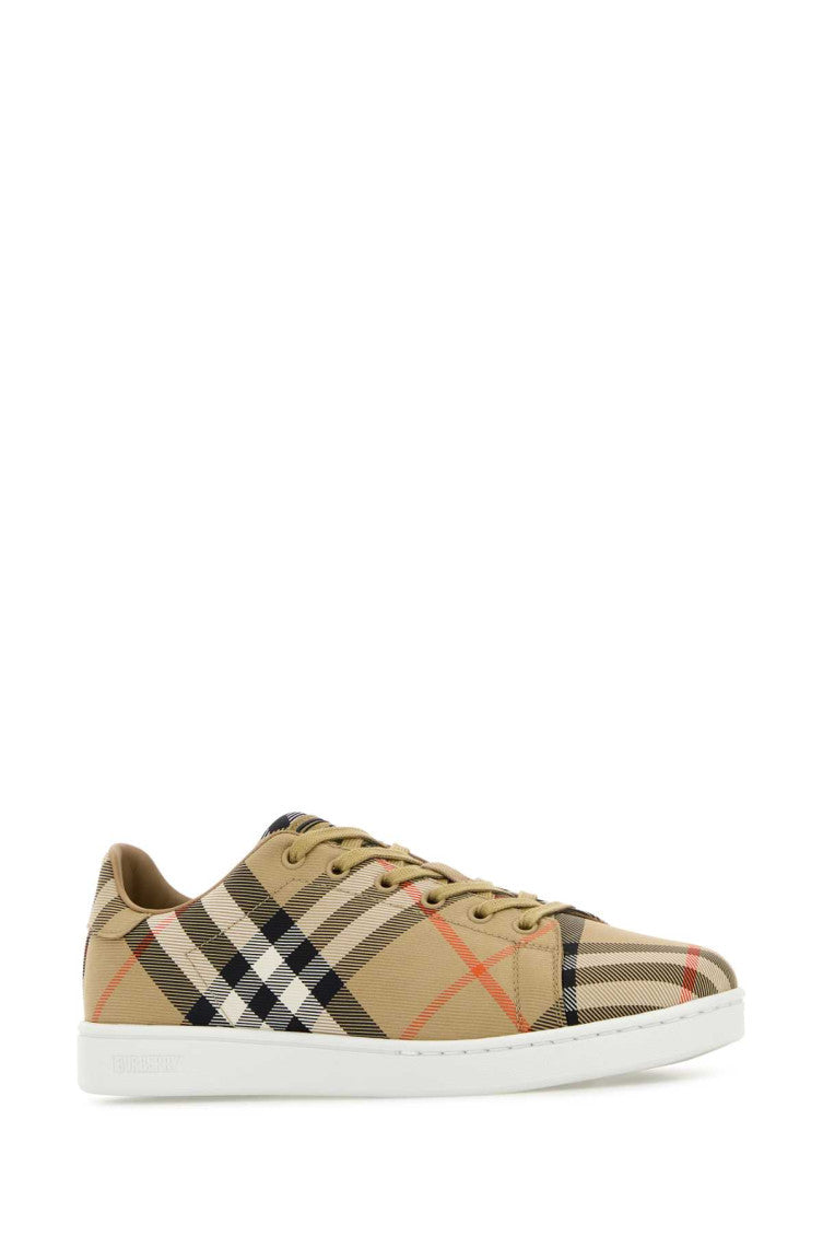 Beige Check Sneakers 2