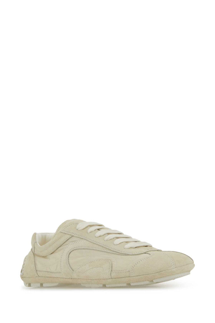 Ivory Suede Sneakers 2