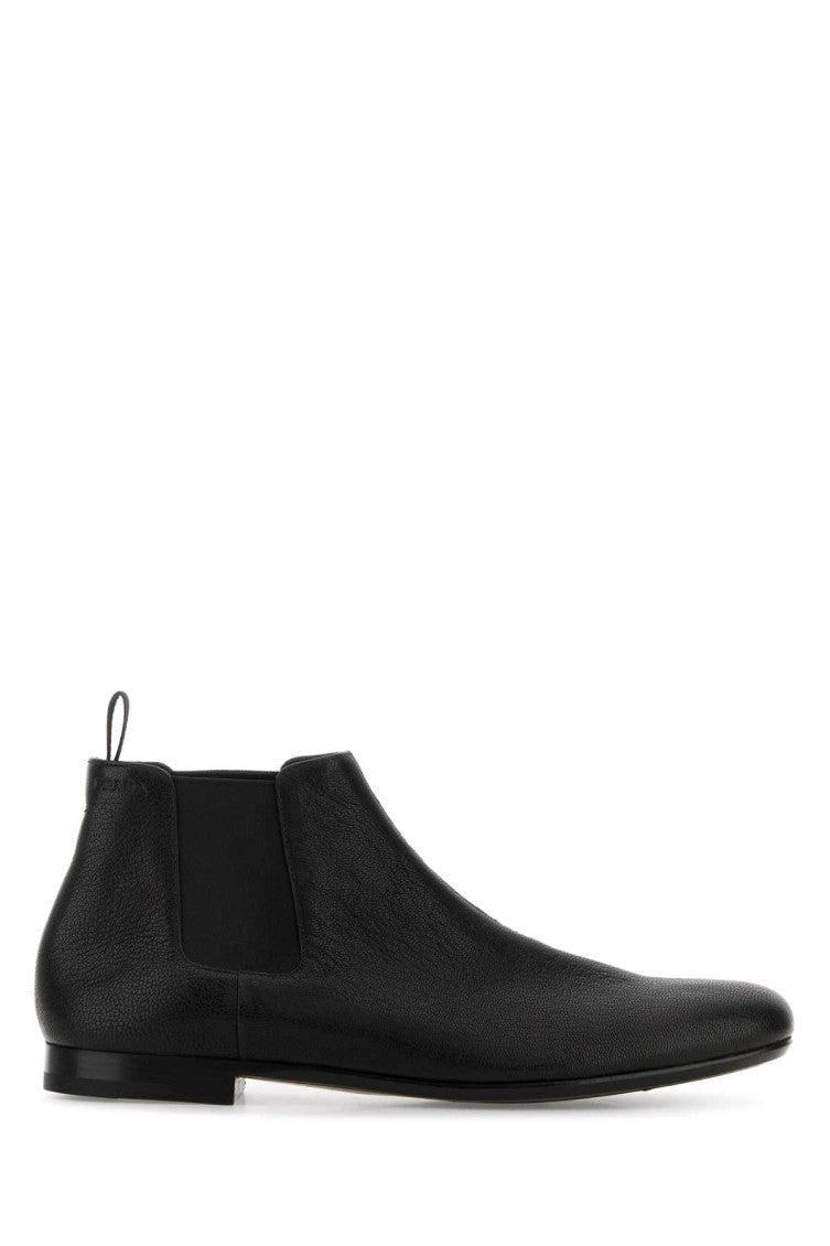 Black Leather Ankle Boots 1