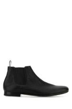 Black Leather Ankle Boots 1
