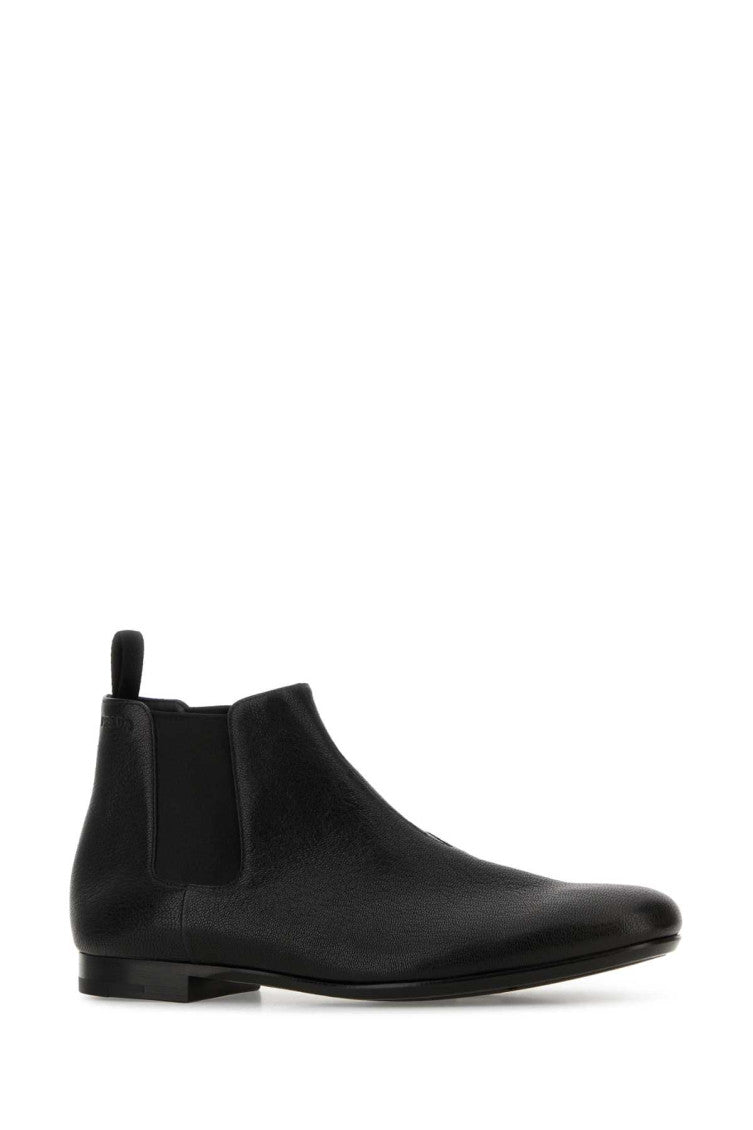 Black Leather Ankle Boots 2