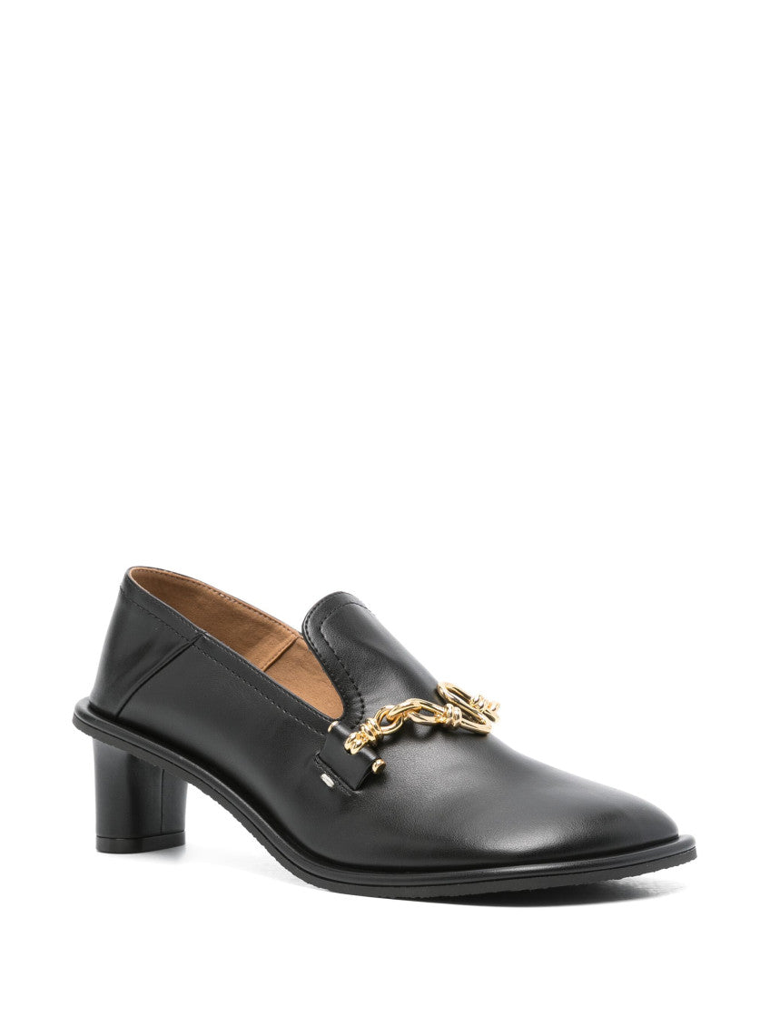 Black Leather Pumps 2