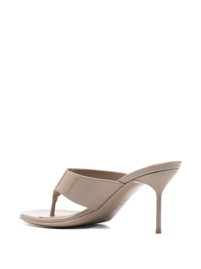 Taupe Slip-on Heels 2