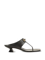 Black Leather Sandals 1
