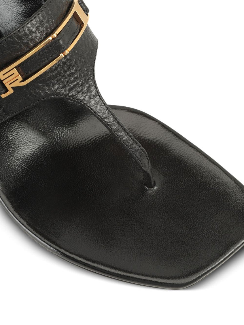 Black Leather Sandals 3