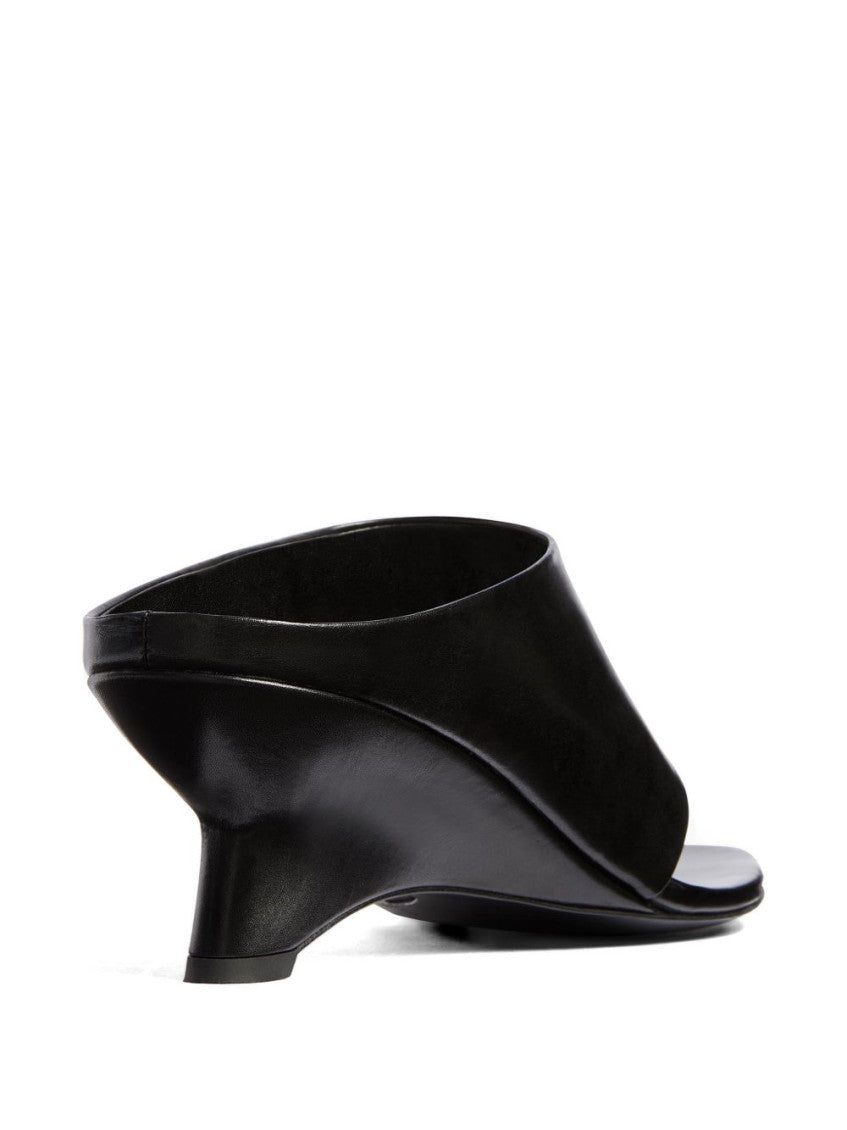 Black Marlow Leather Sandals 4