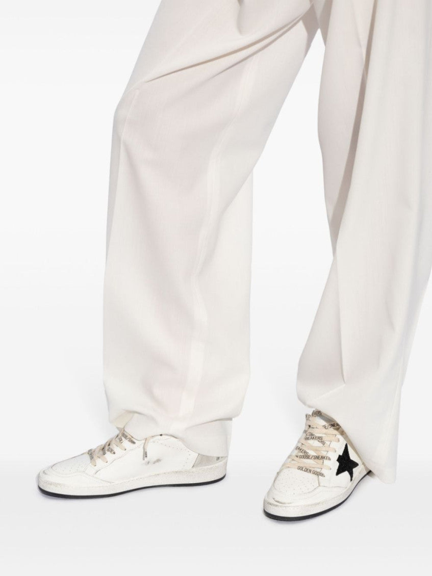 White Lace Up Sneakers 3