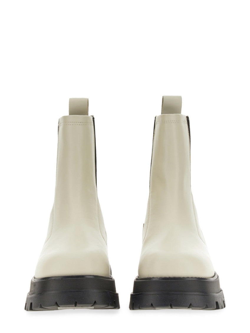 White Leather Boots 2