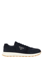 Navy Blue Logo Sneakers 1