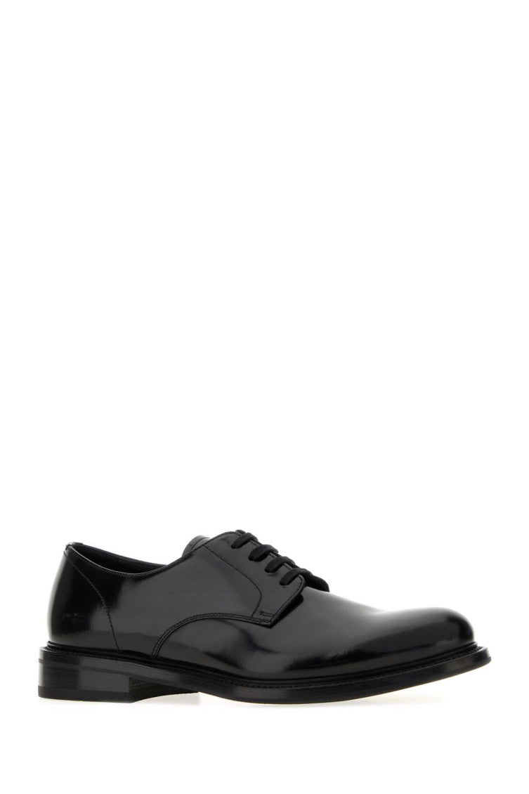 Black Leather Lace-up Shoes 2