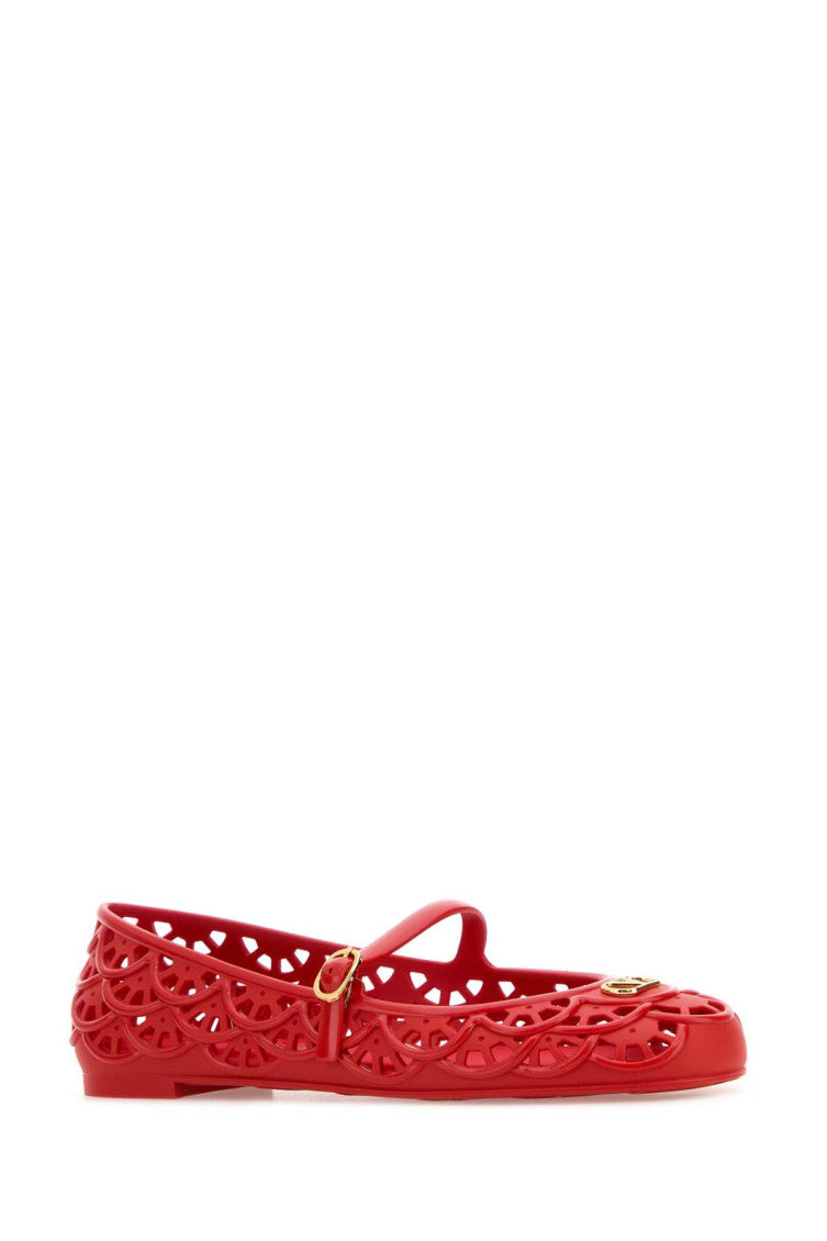 Red Logo Ballet Flats 2
