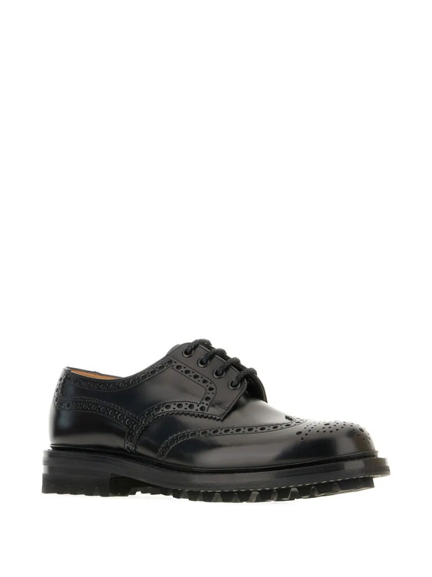 Black Leather Lace Up Shoes 2