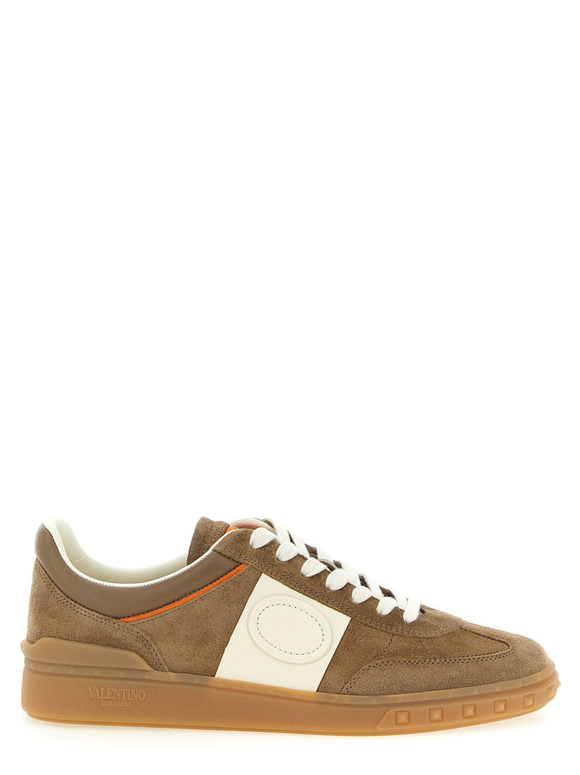 Brown Lace Up Sneakers 1