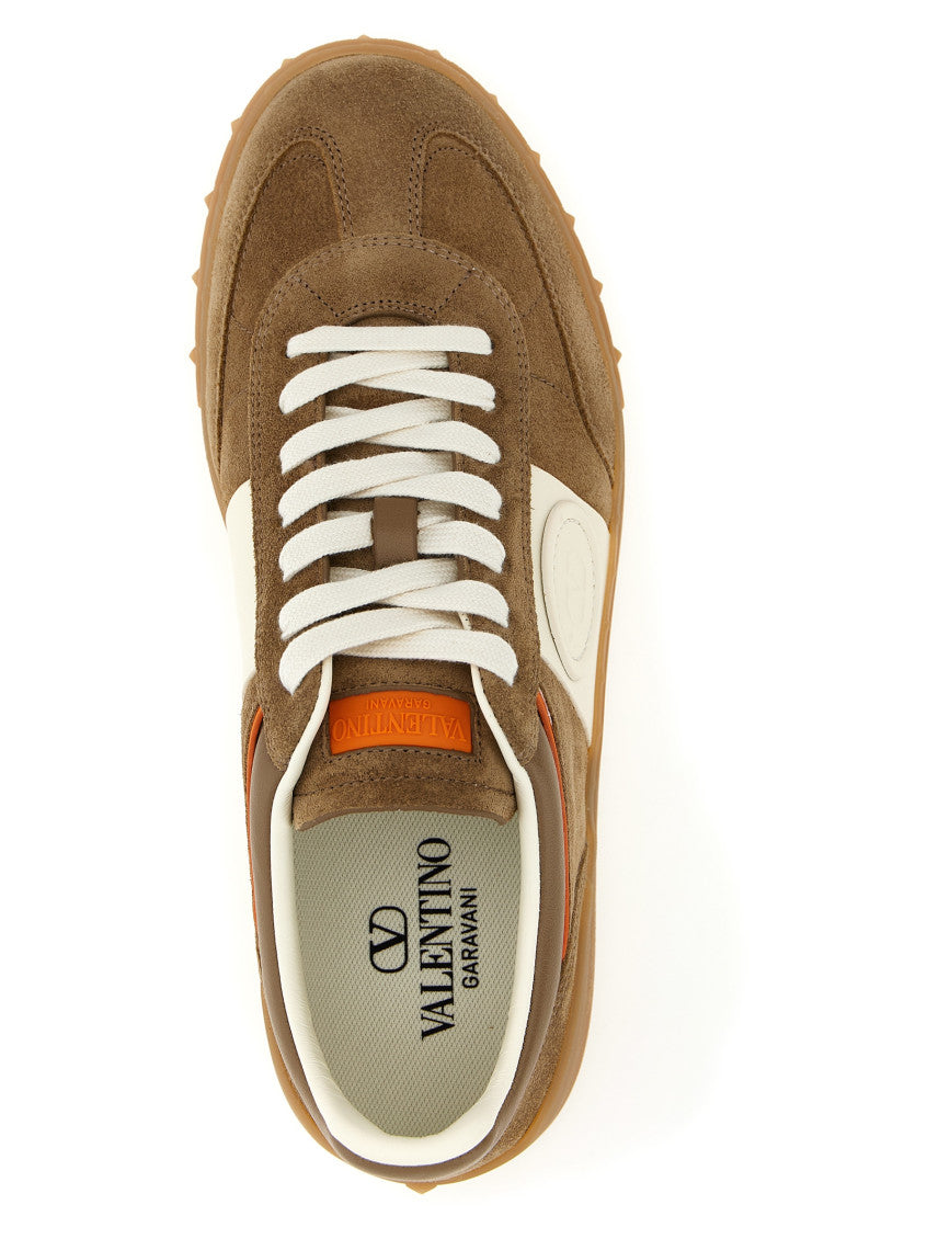 Brown Lace Up Sneakers 4