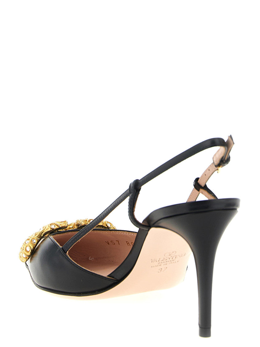 Black Slingback Heels 3