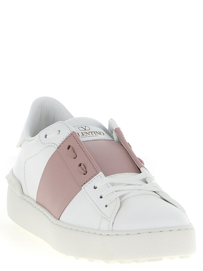 Pink Lace Up Sneakers 2