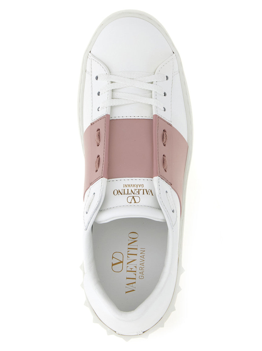 Pink Lace Up Sneakers 4