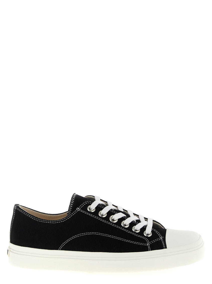 BlackWhite Lace Up Sneakers 1