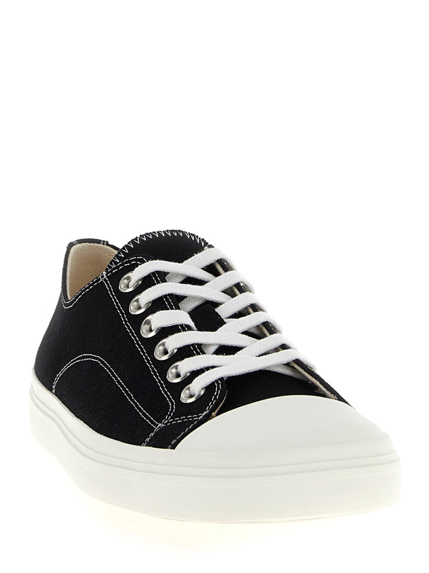 BlackWhite Lace Up Sneakers 2