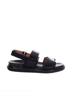 Black Solid Sandals 1
