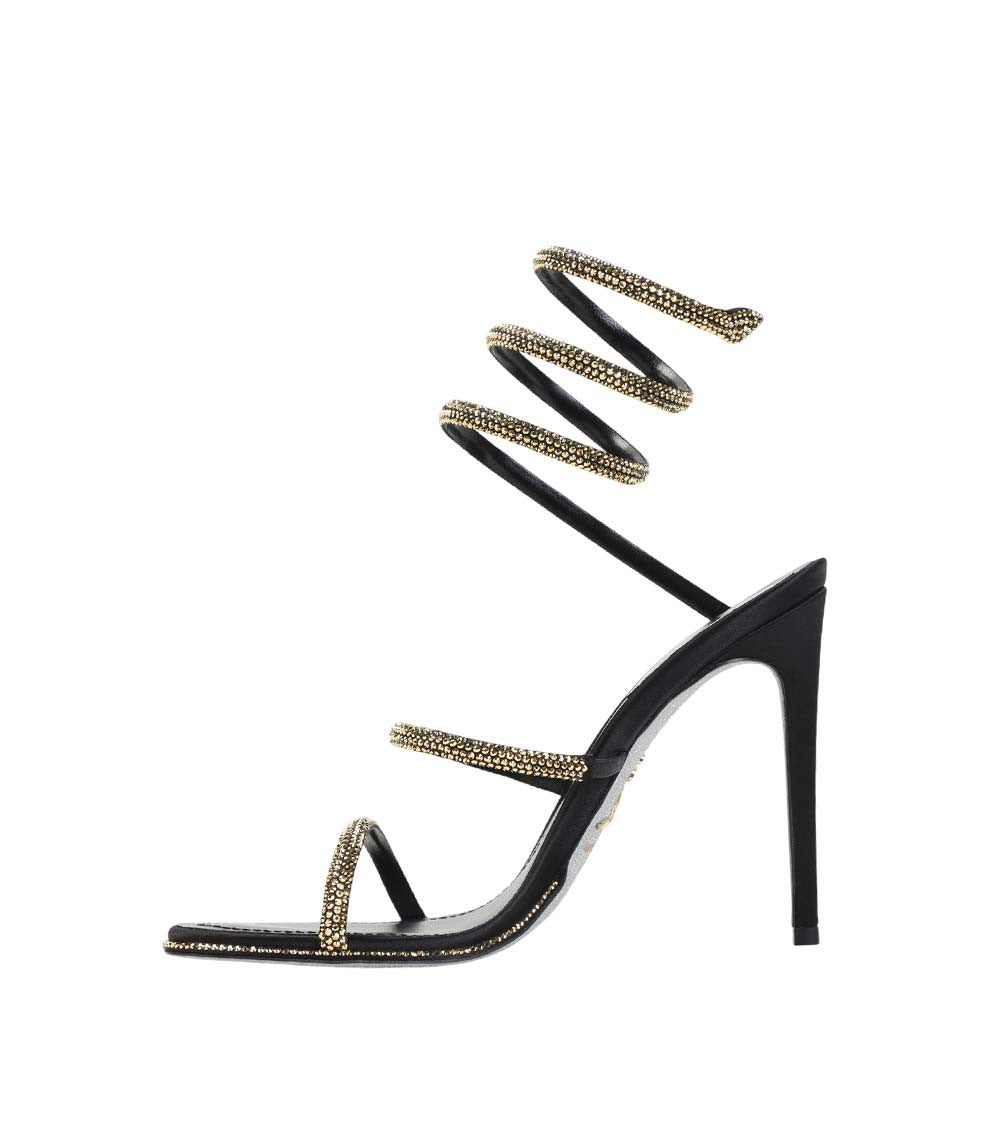 Black Square Toe Heels 2
