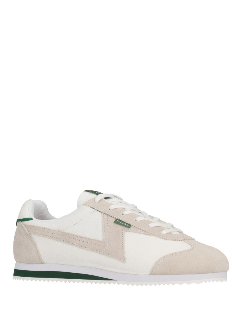 White Color Block Sneakers 2