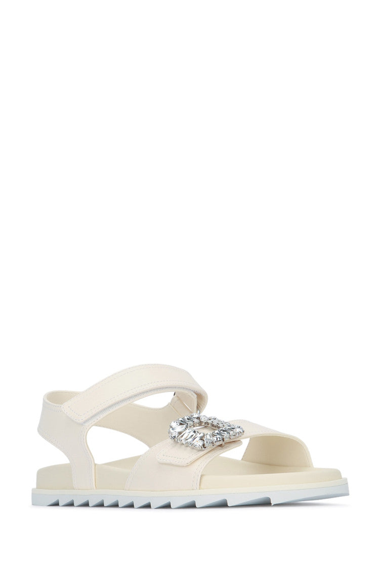 White Open Toe Sandals 2
