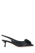 Black Floral Pumps 1