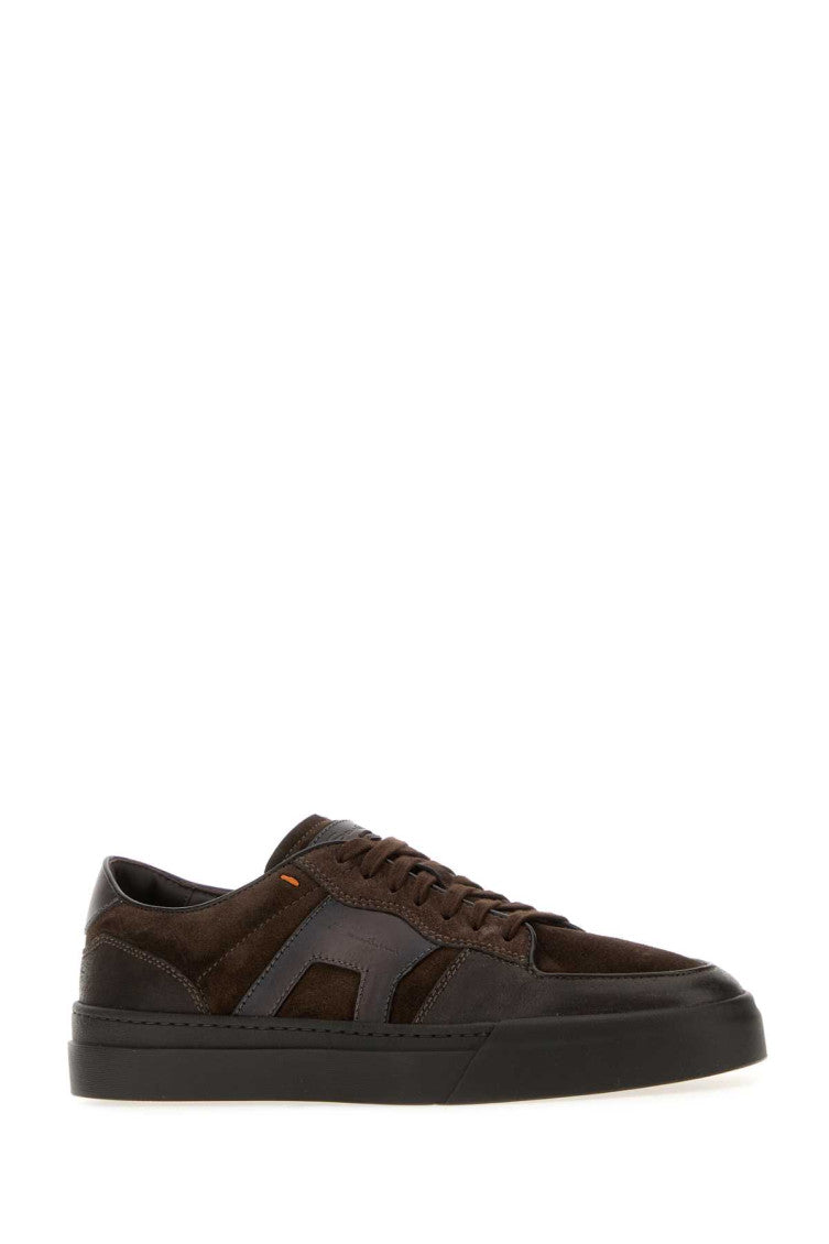 Dark Brown Lace Up Sneakers 2