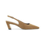 Beige Pointed Toe Pumps 1