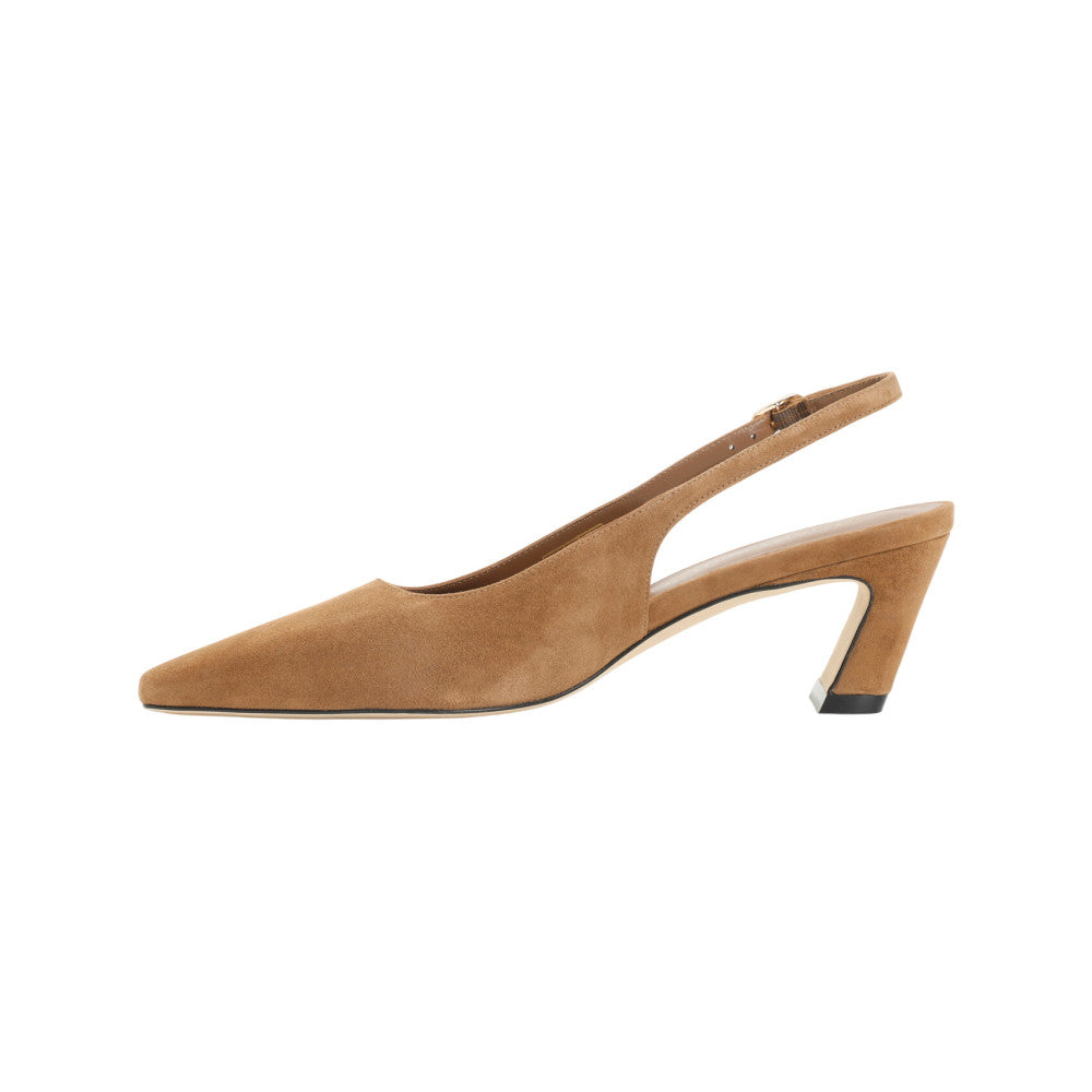 Beige Pointed Toe Pumps 2