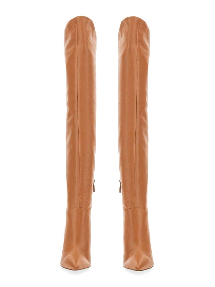 Light Brown Solid Boots 2