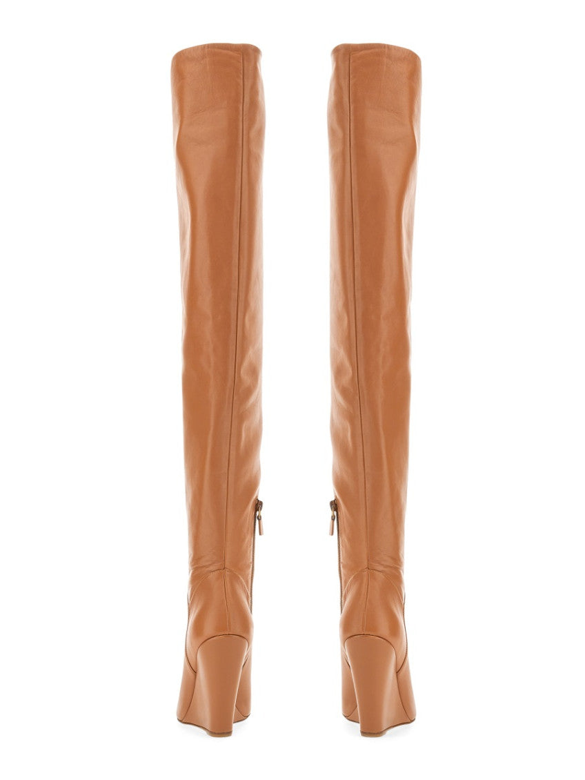 Light Brown Solid Boots 3
