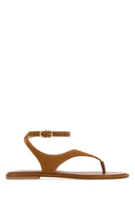 Camel Solid Sandals 1