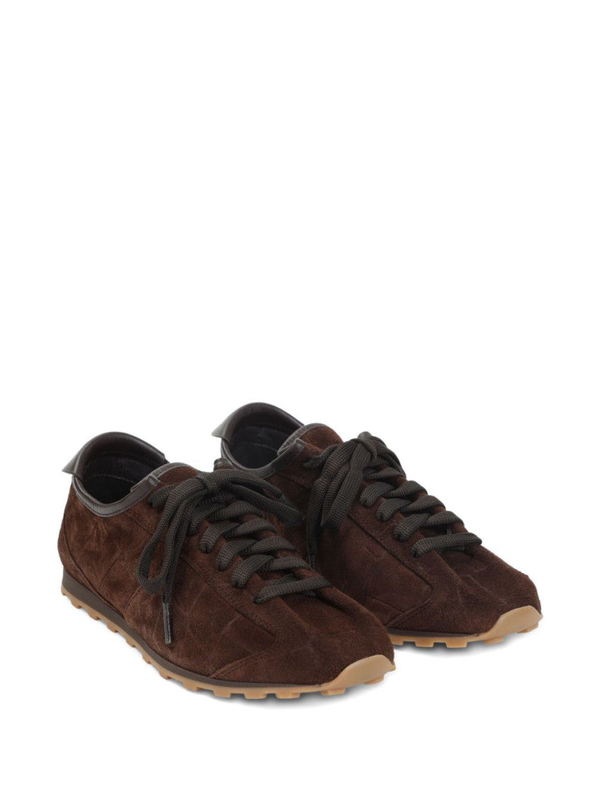 Brown Lace Up Sneakers 2