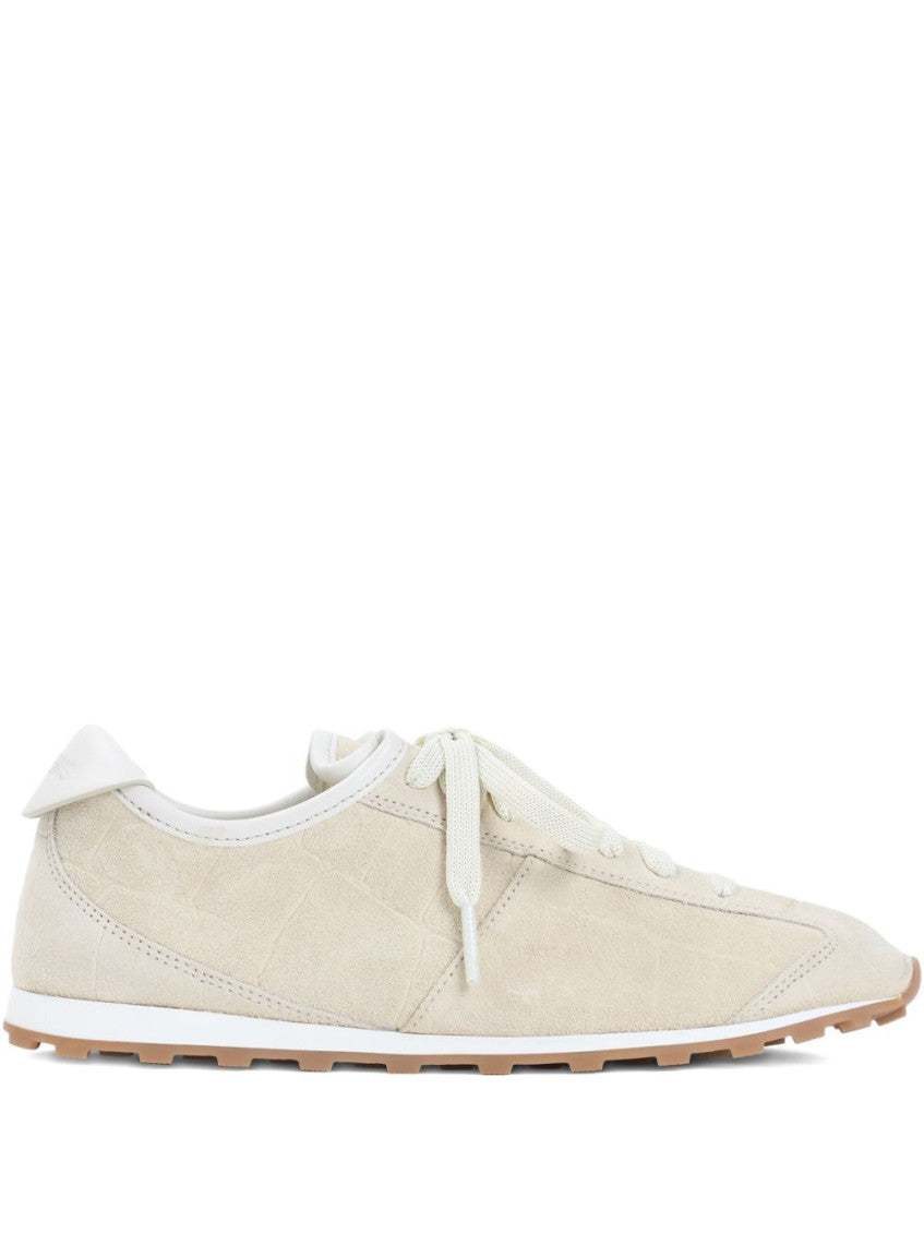 Off White Lace Up Sneakers 1