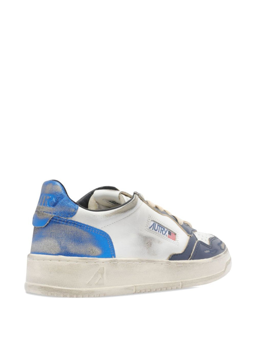 Blue Lace Up Sneakers 2