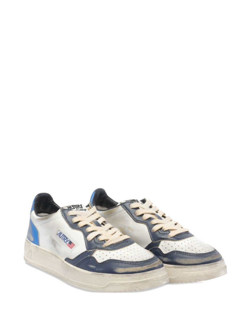 Blue Lace Up Sneakers 4