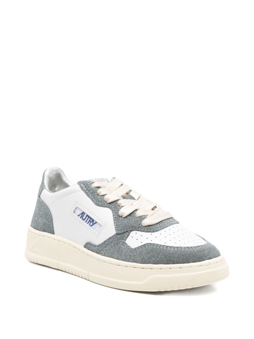 Grey Lace Up Sneakers 2