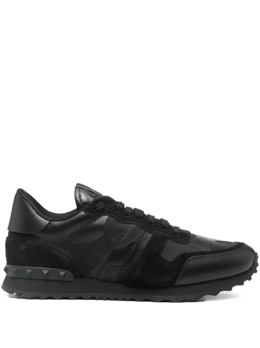 Black Lace Up Sneakers 1