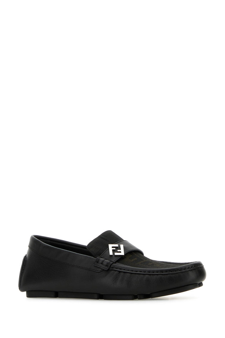 Black Logo Loafers 2
