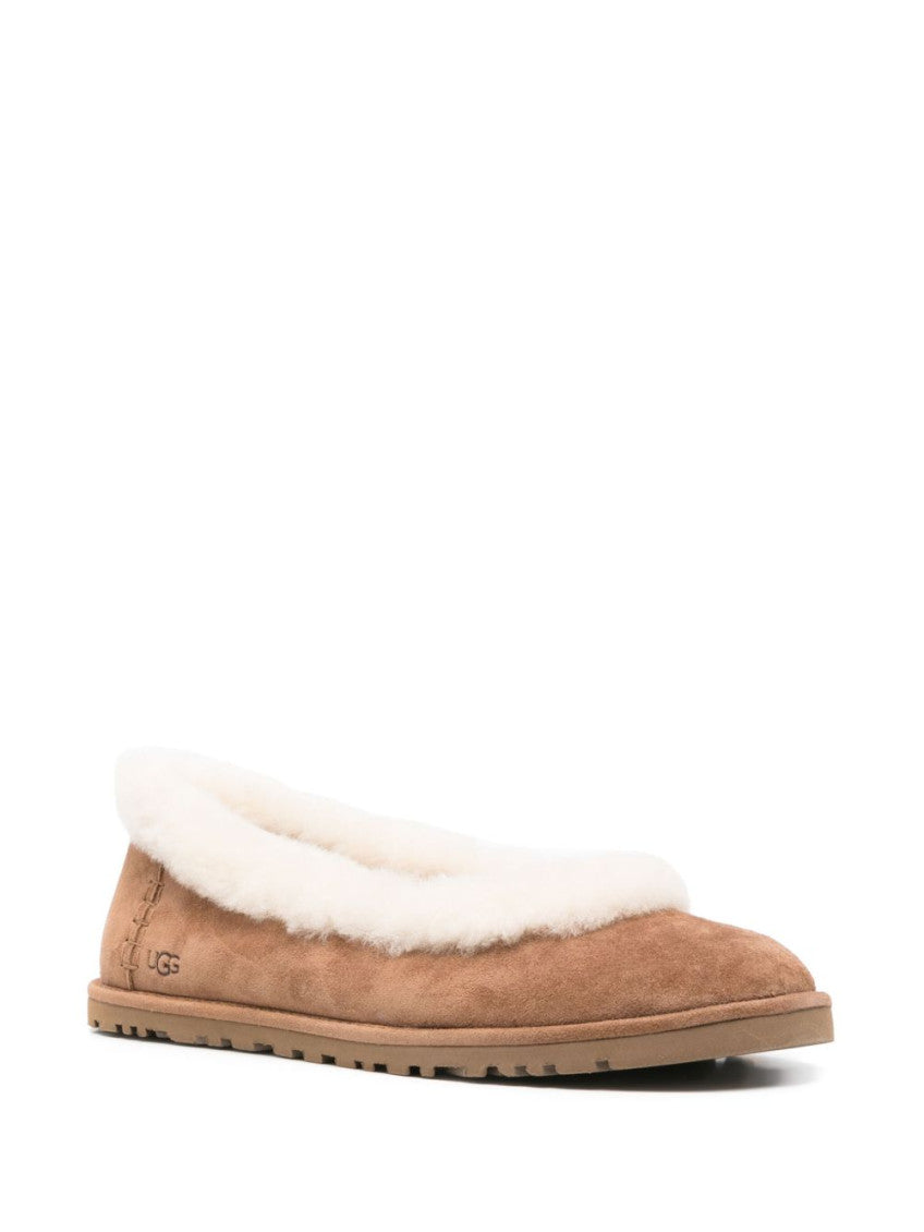 Beige Slip-On Ballet Flats 3