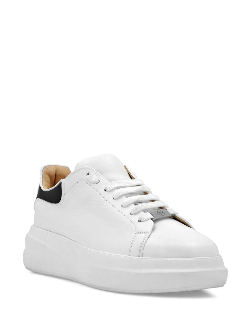 White Low-Top Sneakers 3
