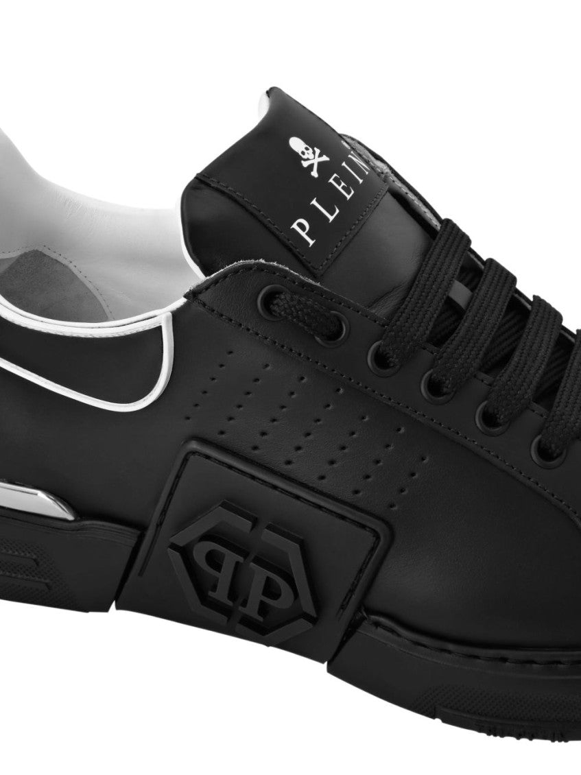 Black Hexagon Low-Top Sneaker 3