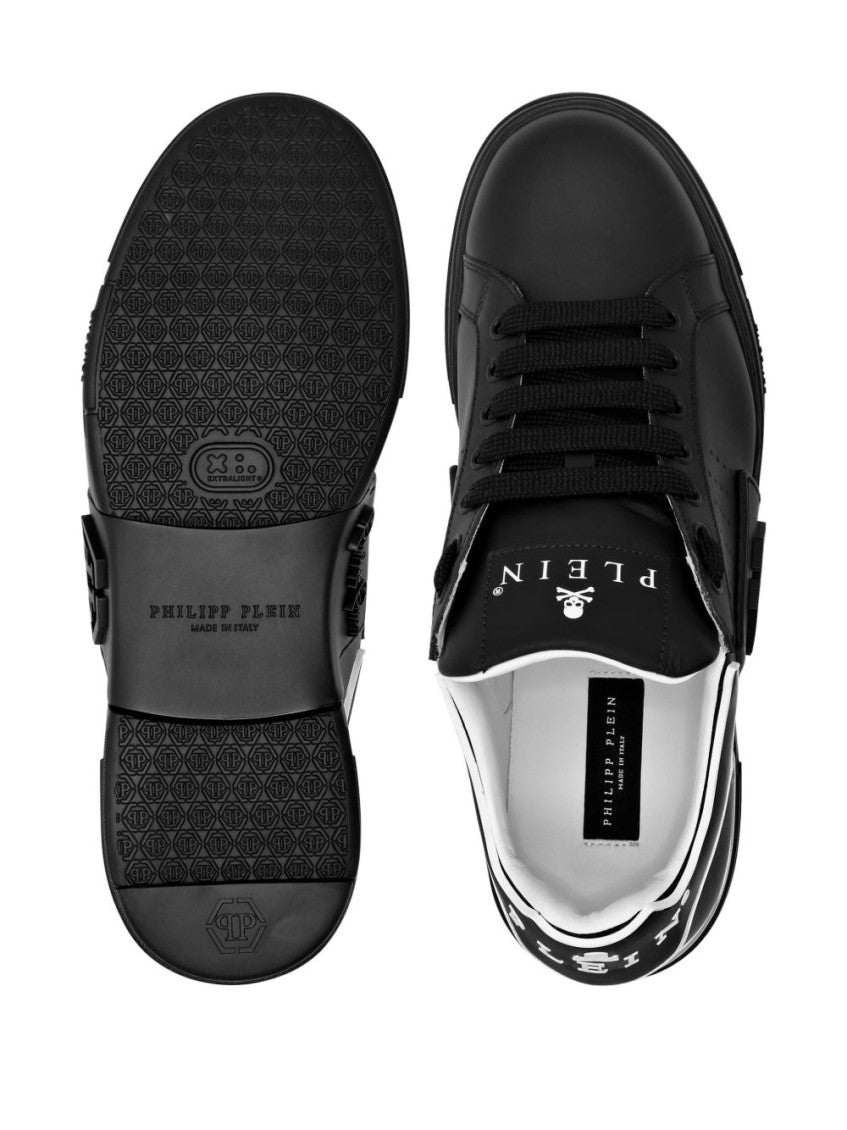 Black Hexagon Low-Top Sneaker 4