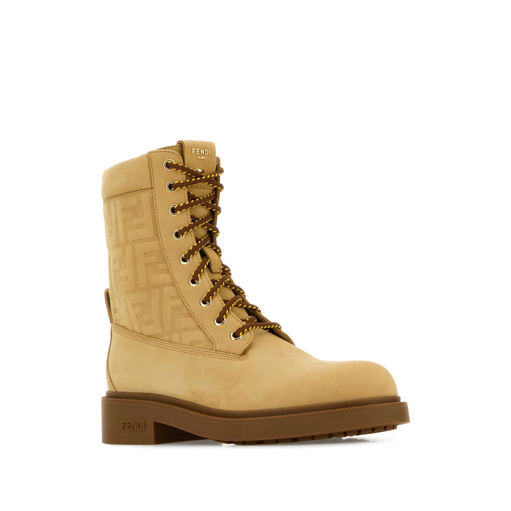 Beige Logo Boots 2
