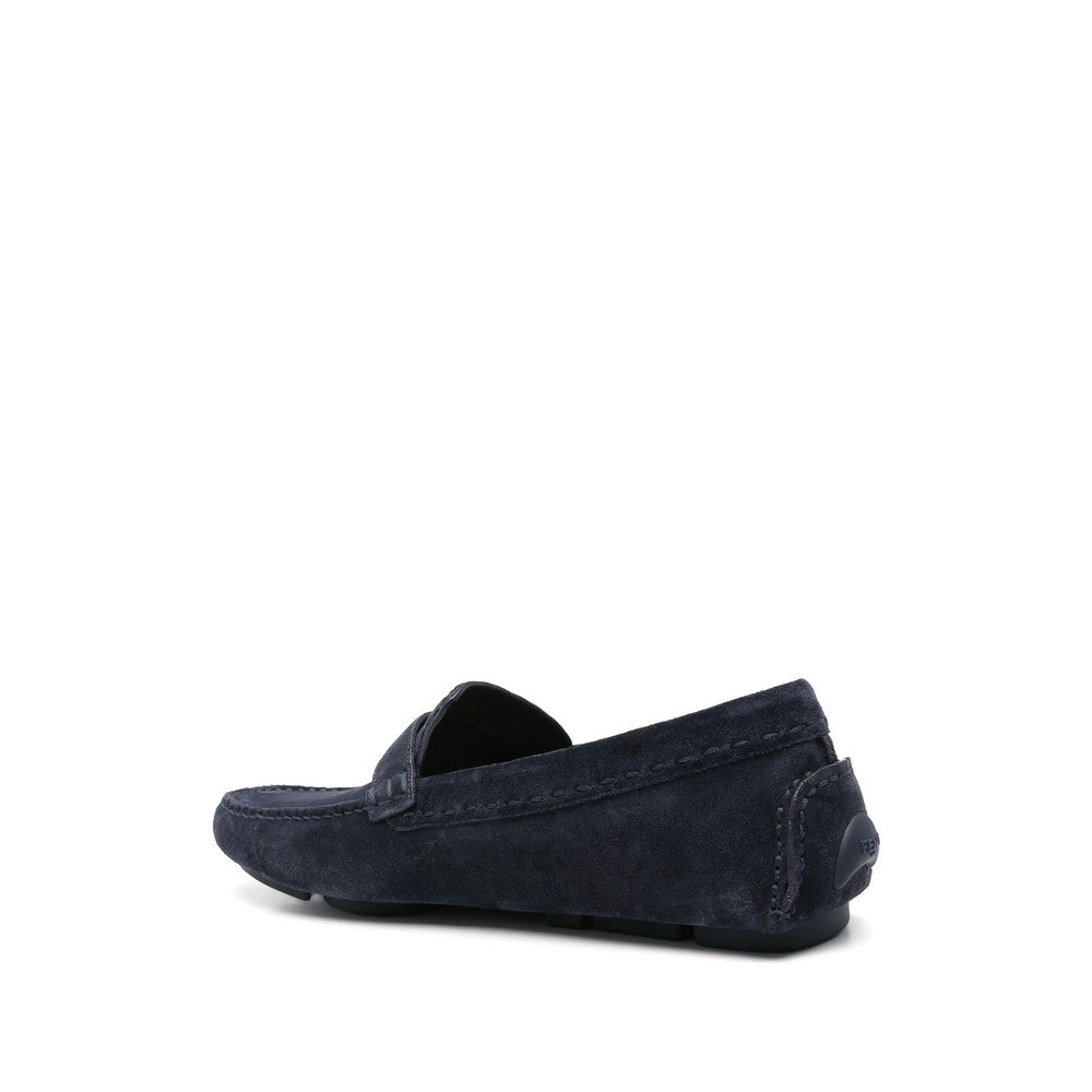 Blue Slip On Loafers 4